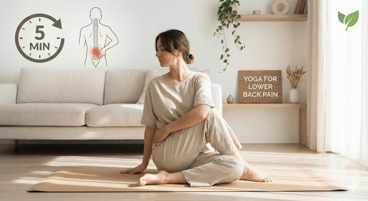 5-Minute Yoga for Lower Back Pain Beginners